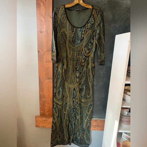 Peruvian Connection Kashmiri Dress size M euc - Picture 3 of 7